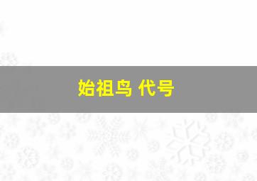 始祖鸟 代号